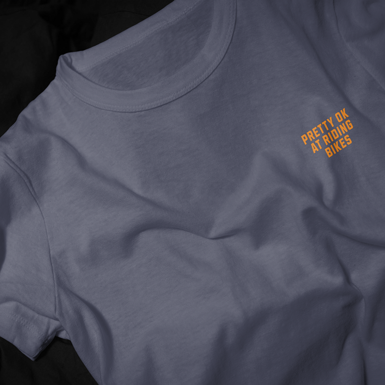 Pretty Ok At Riding Bikes (Orange Embroidery Ltd Edition)