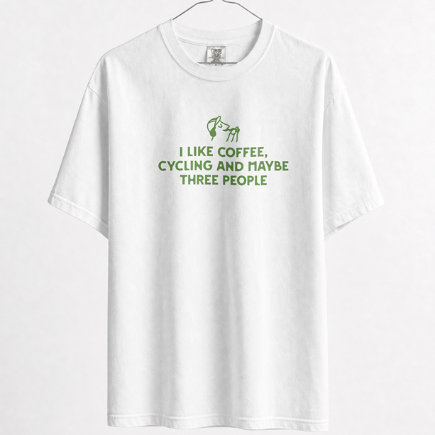 J'aime le café, le vélo...