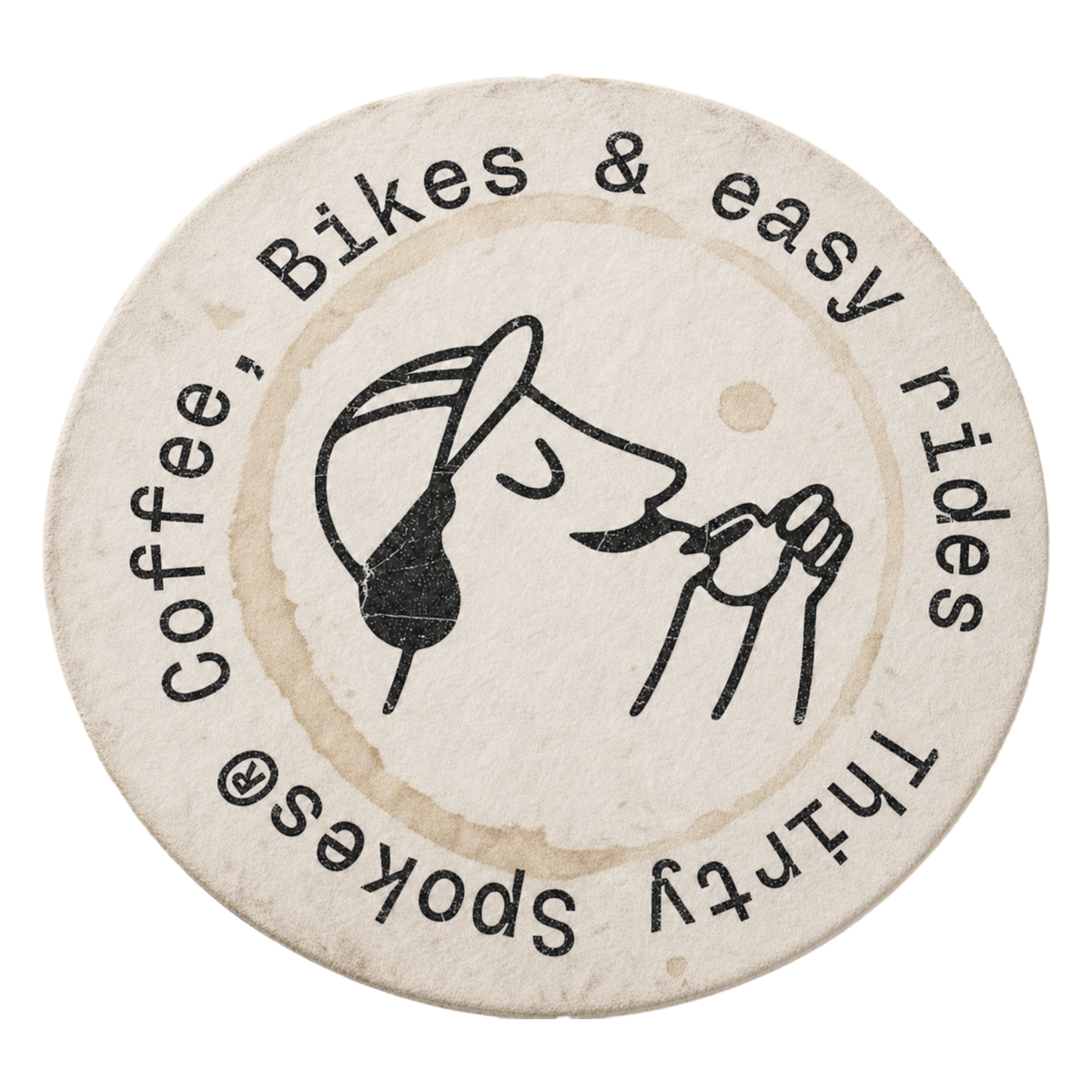 T-shirt de la marque de sous-verres à café