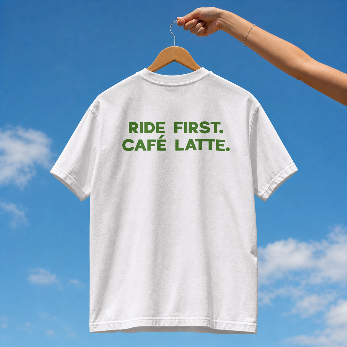Ride First. Café Latte Later