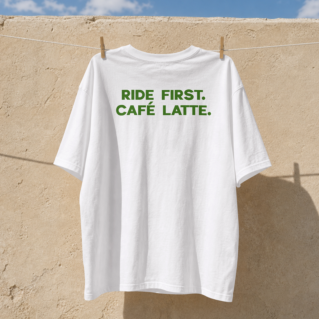 Ride First. Café Latte Later