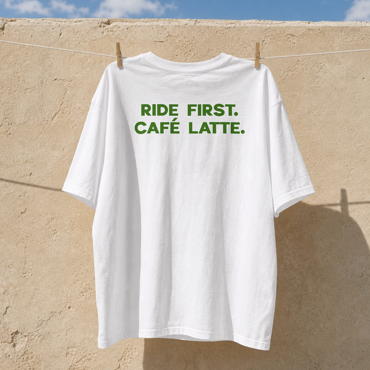 Ride First. Café Latte Later