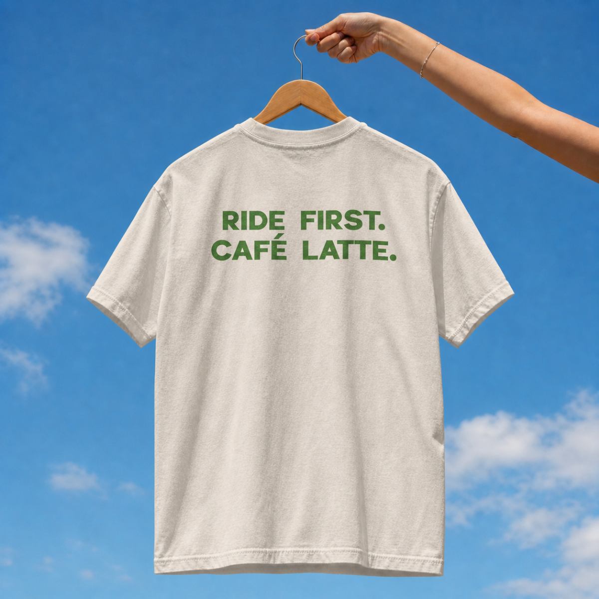 Ride First. Café Latte Later