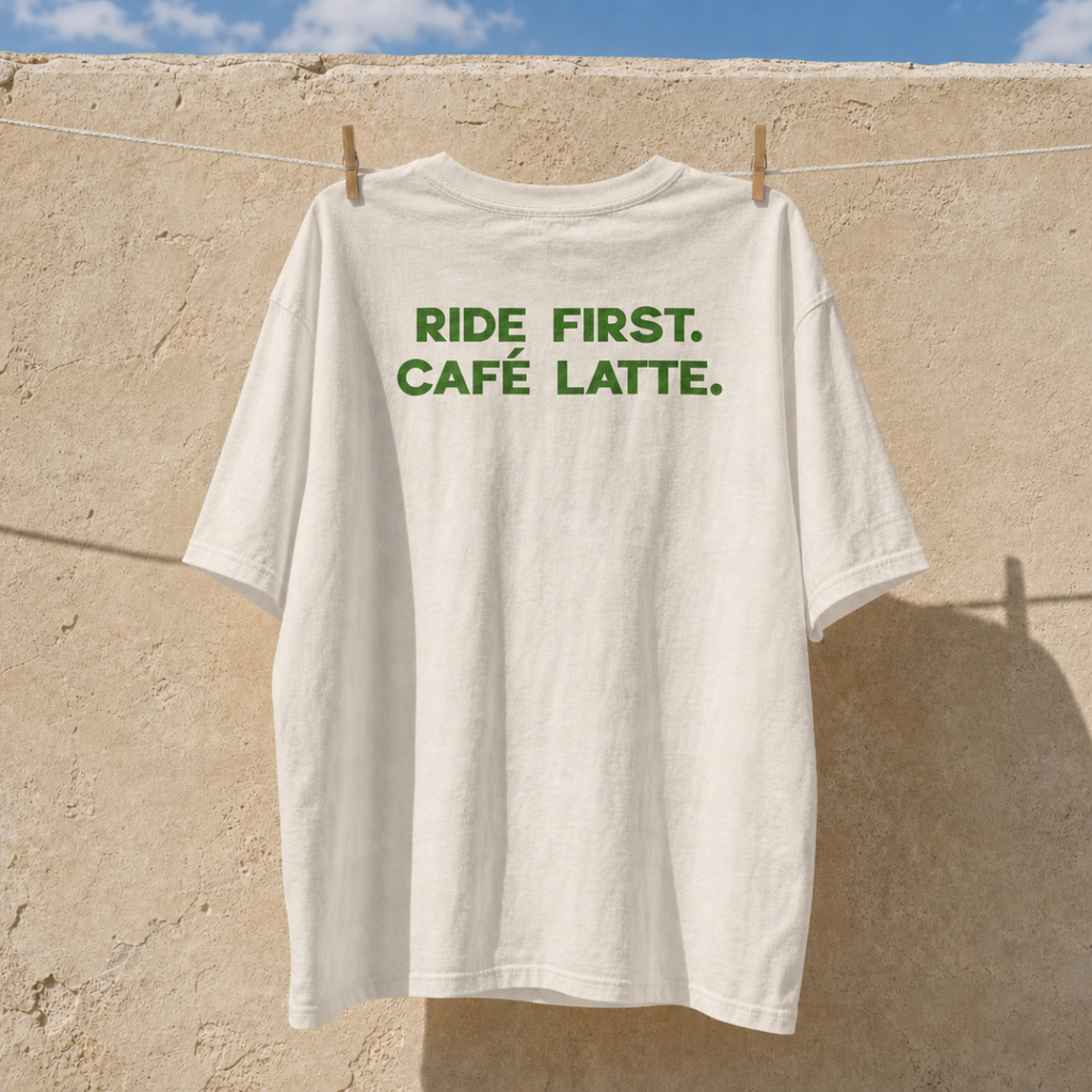Ride First. Café Latte Later