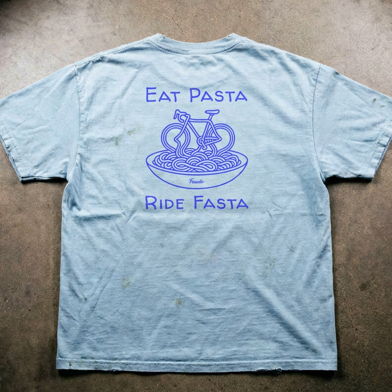 Eat Pasta Ride Fasta Graphic