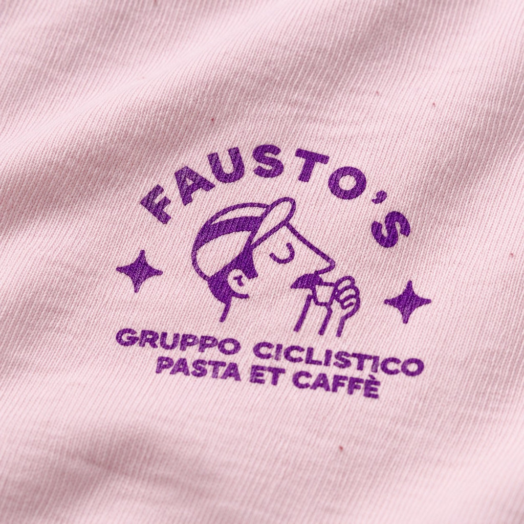 Fausto eats pasta & drinks coffee