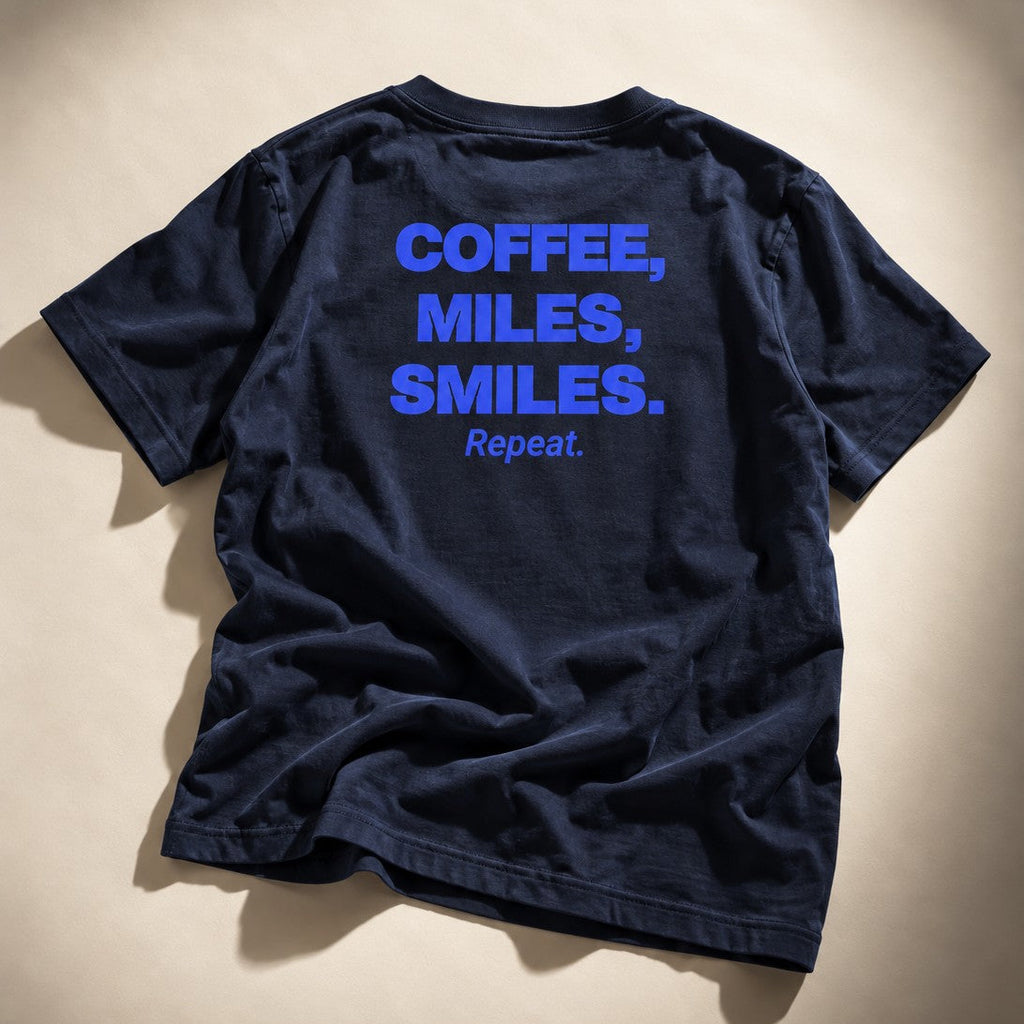 Coffee, Miles, Smiles. Repeat.