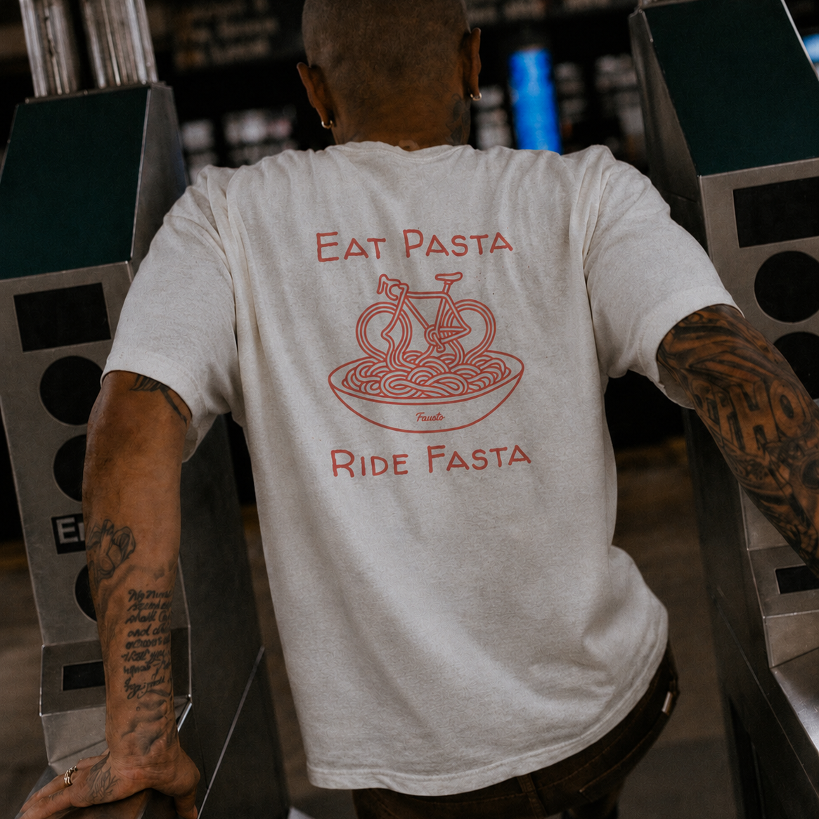 Eat Pasta Ride Fasta Graphic