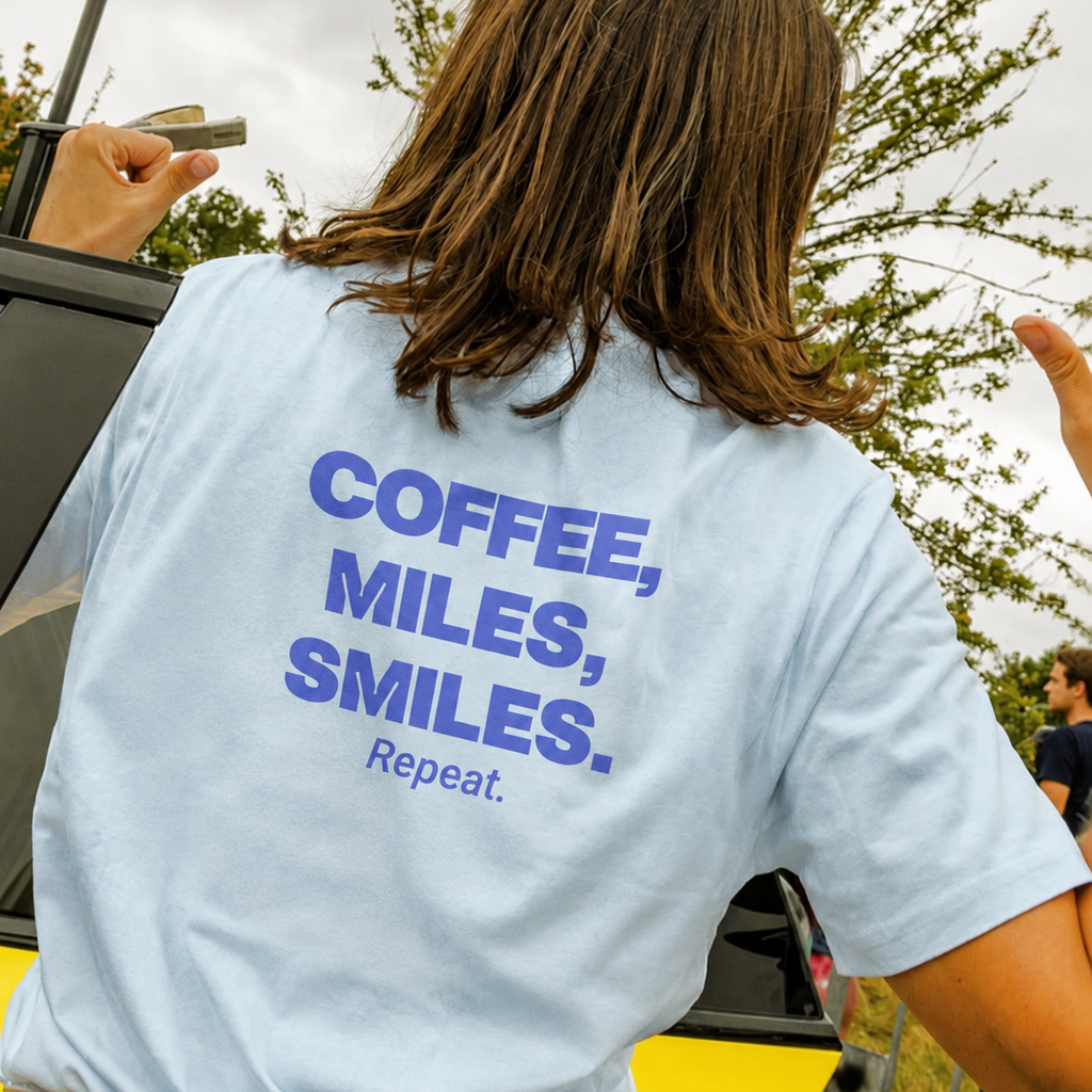 Coffee, Miles, Smiles. Repeat.