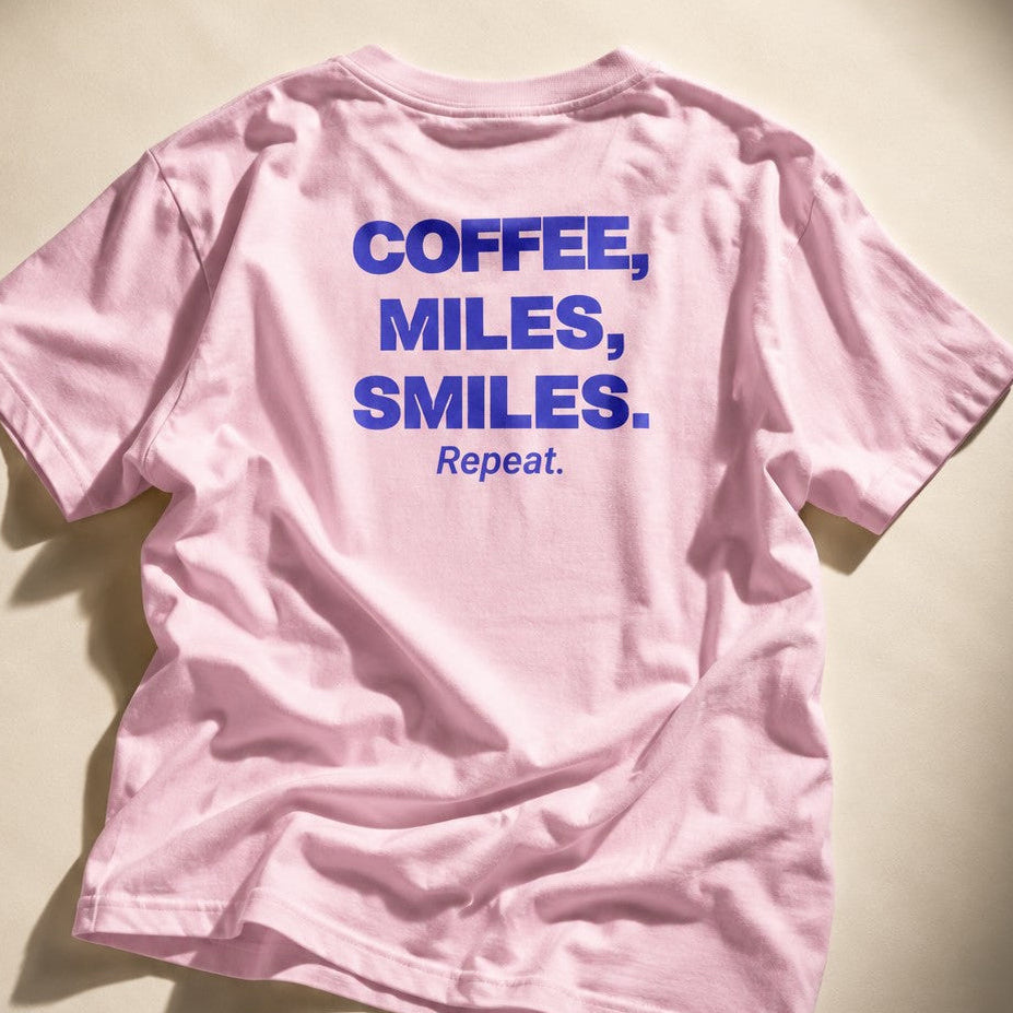 Coffee, Miles, Smiles. Repeat.