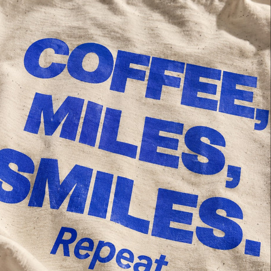 Café, kilómetros, sonrisas. Repetir.