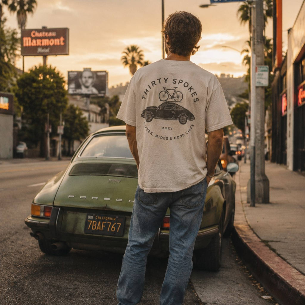 Cycling & Coffee & a Porsche 911