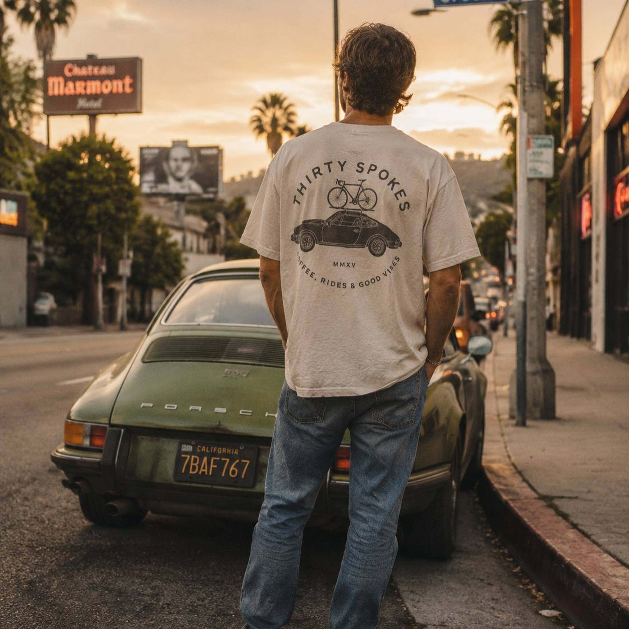 Cycling & Coffee & a Porsche 911