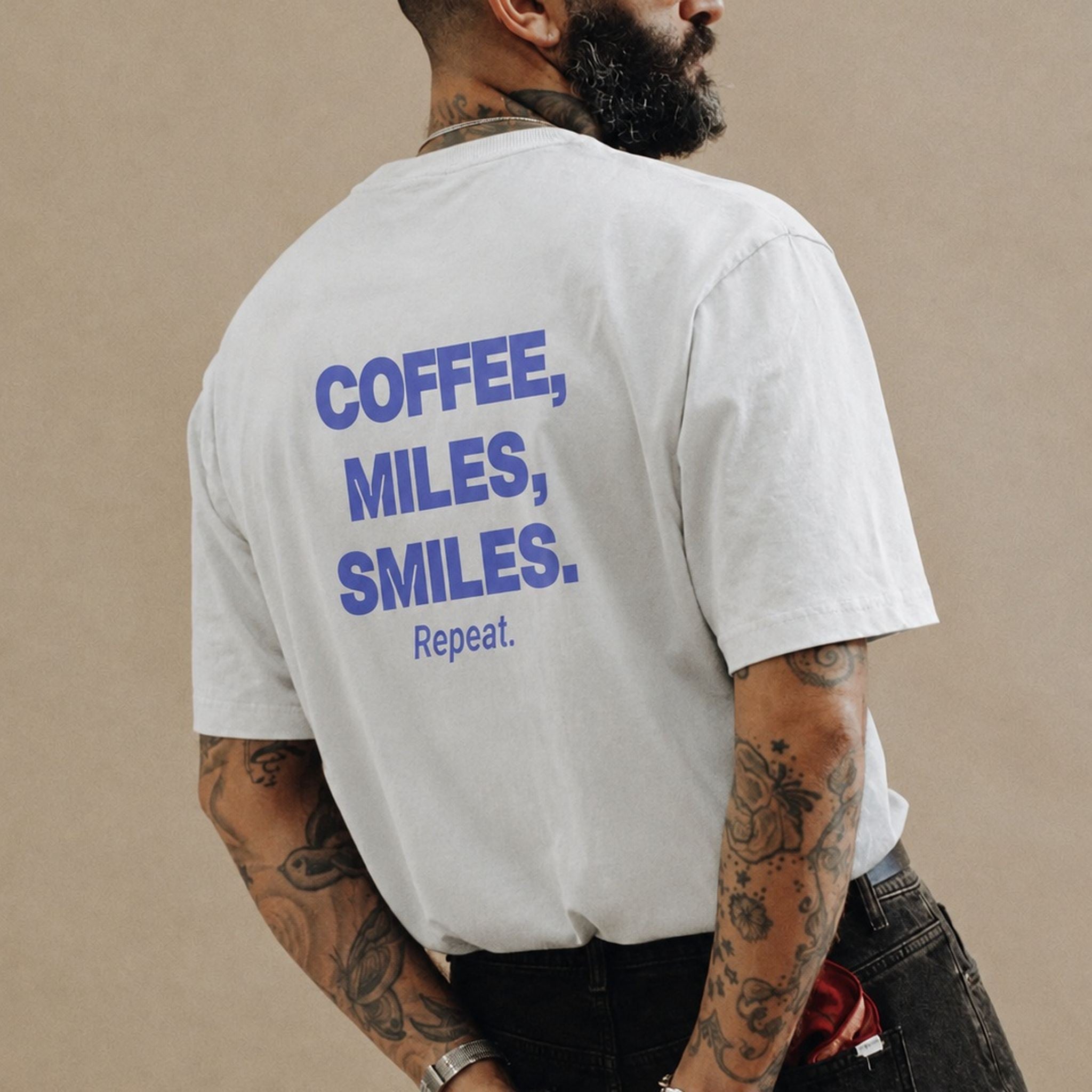 Coffee, Miles, Smiles. Repeat.